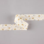 Cinta Bies Cerditos y Gatos Naranja-Gris 18 mm - Ribes y Casals