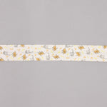 Cinta Bies Cerditos y Gatos Naranja-Gris 30mm - Ribes y Casals