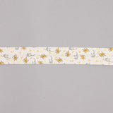 Cinta Bies Cerditos y Gatos Naranja-Gris 30mm - Ribes y Casals