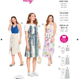 Patrón Burda 6118 Top y Vestido - Ribes y Casals