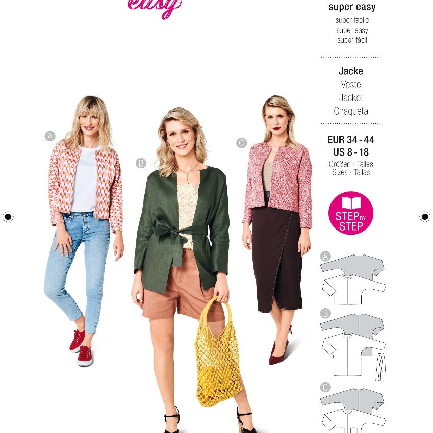 Patrón Burda 6123 Chaquetas - Ribes y Casals