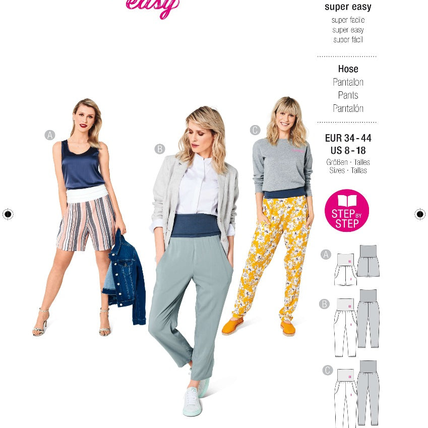 Patrón Burda 6124 Pantalones - Ribes y Casals