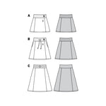Patrón Burda 6154 Falda - Ribes y Casals
