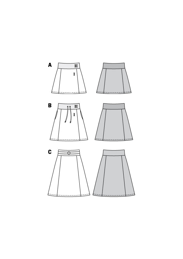 Patrón Burda 6154 Falda - Ribes y Casals