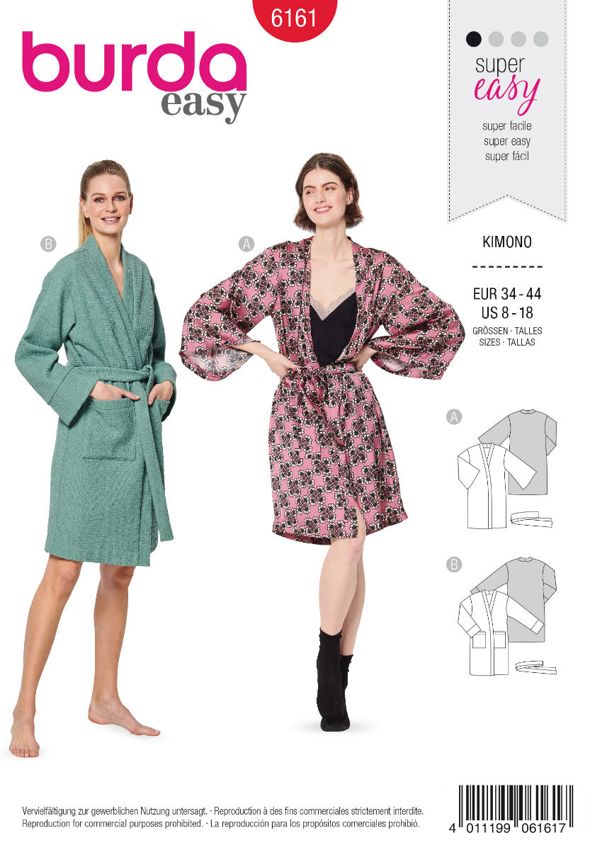 Patrón Burda 6161 Kimono - Ribes y Casals