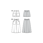 Patrón Burda 6252 Falda - Ribes y Casals