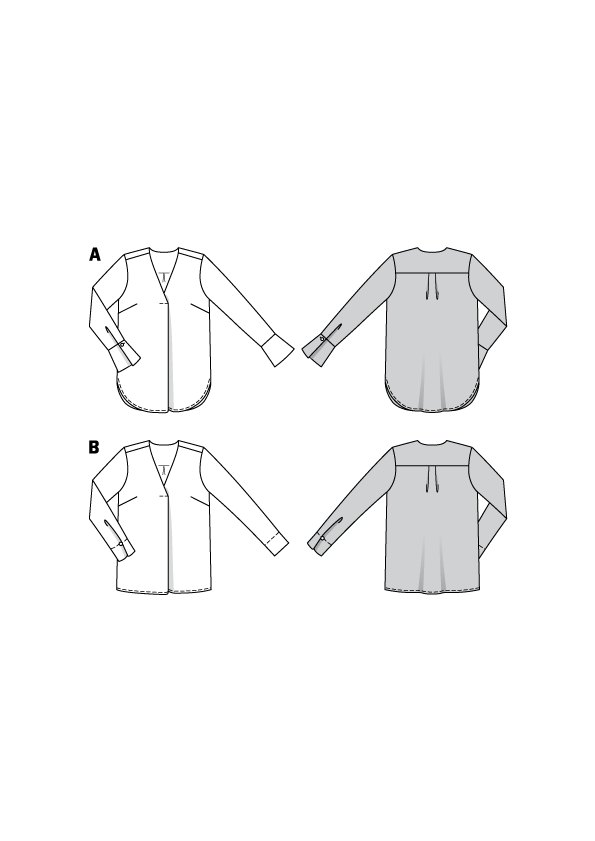 Patrón Burda 6278 Blusa - Ribes y Casals