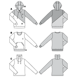 Patrón Burda 6315 Jersey - Ribes y Casals