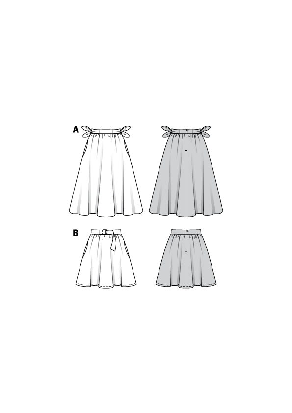 Patrón Burda 6319 Falda - Ribes y Casals