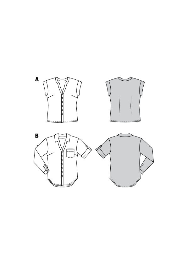 Patrón Burda 6326 Blusa - Ribes y Casals
