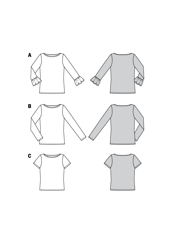 Patrón Burda 6328 Shirt - Ribes y Casals