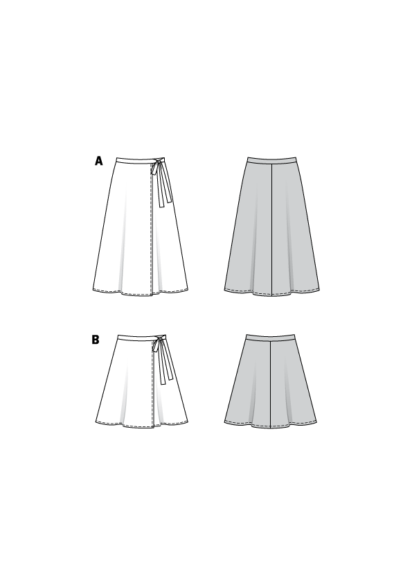 Patrón Burda 6340 Falda - Ribes y Casals