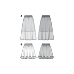 Patrón Burda 6357 Falda - Ribes y Casals