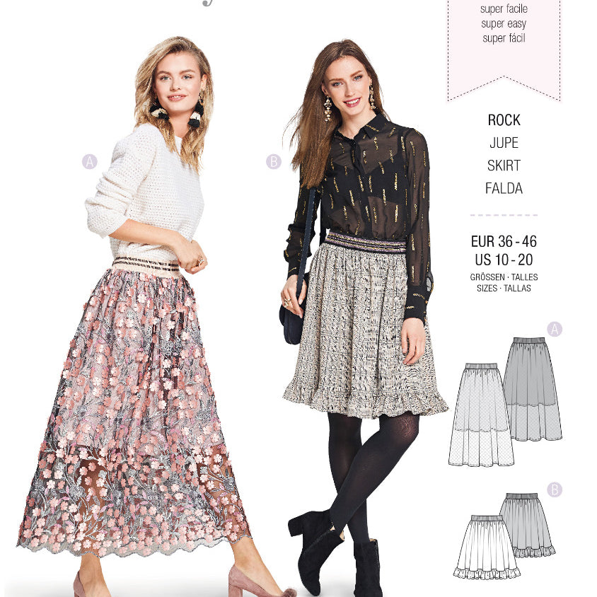 Patrón Burda 6357 Falda - Ribes y Casals