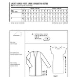 Patrón Burda 6608 Chaqueta y Vestido - Ribes y Casals