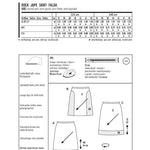 Patrón Burda 6612 Falda - Ribes y Casals