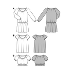 Patrón Burda 6684 Vestido y Blusa - Ribes y Casals