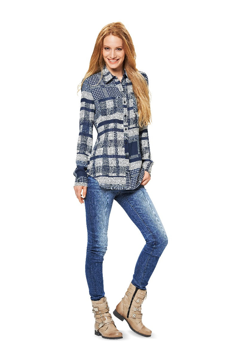 Patrón Burda 6849 Blusa - Ribes y Casals