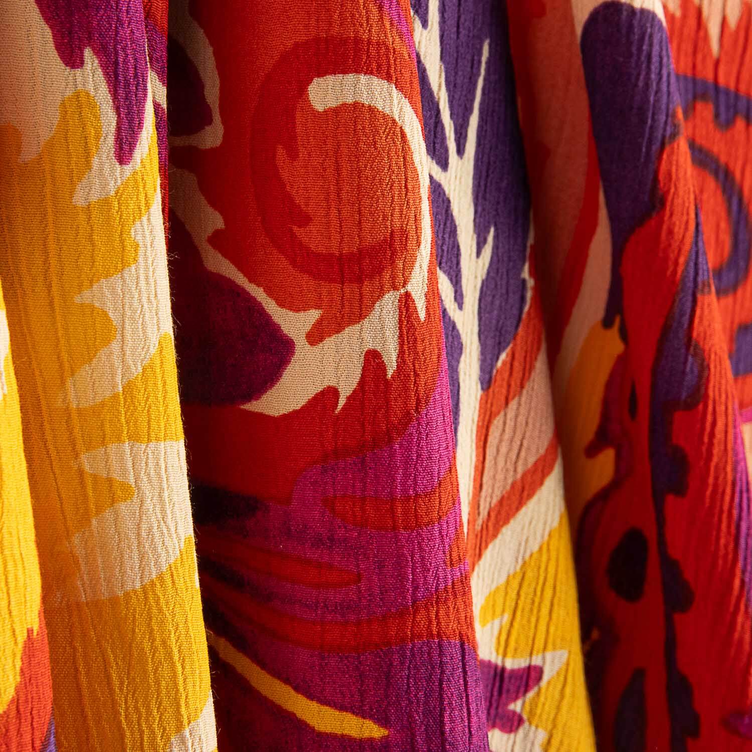 Viscosa Bambula Estampada Paisley Sunset - Ribes y Casals