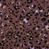 Viscosa Estampada Jungle Chic Marrón - Ribes y Casals