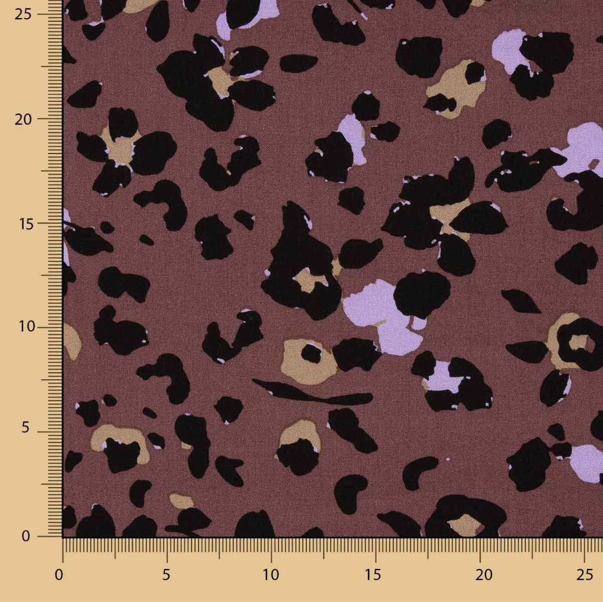 Viscosa Estampada Jungle Chic Marrón - Ribes y Casals