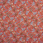 Crepe Satinado Paisley Fuego - Ribes y Casals