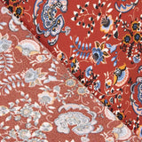 Crepe Satinado Paisley Fuego - Ribes y Casals