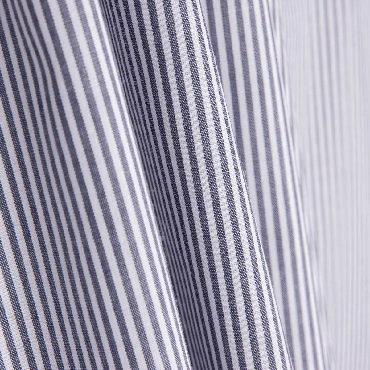 Popelín Listado Gris Azulado - Ribes y Casals