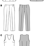 Patrón Burda 7075 Combinación - Ribes y Casals