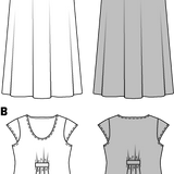 Patrón Burda 7100 Vestido - Ribes y Casals