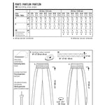 Patrón Burda 7400 Pantalón - Ribes y Casals
