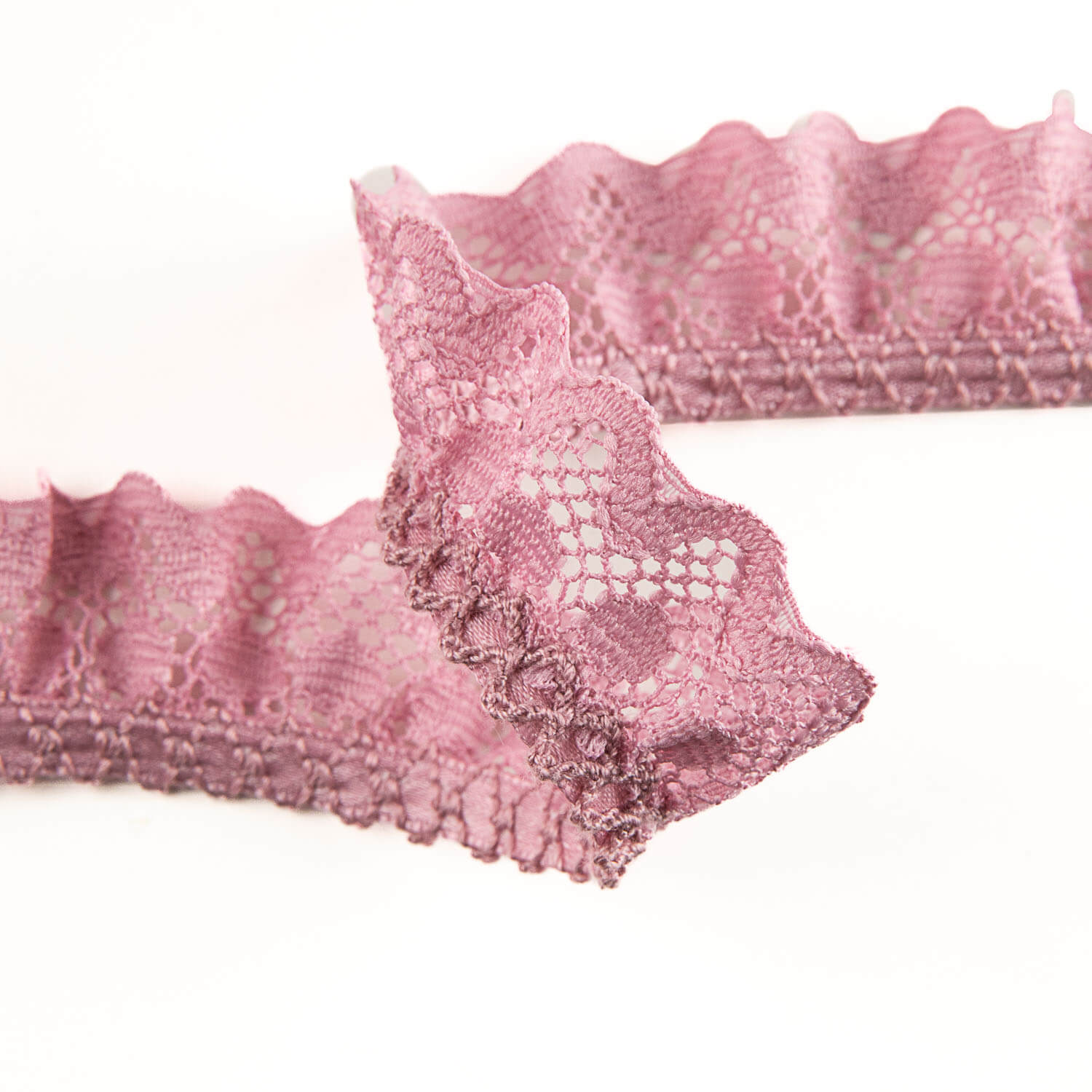 Tira de Puntilla Rosa 22 mm - Ribes y Casals