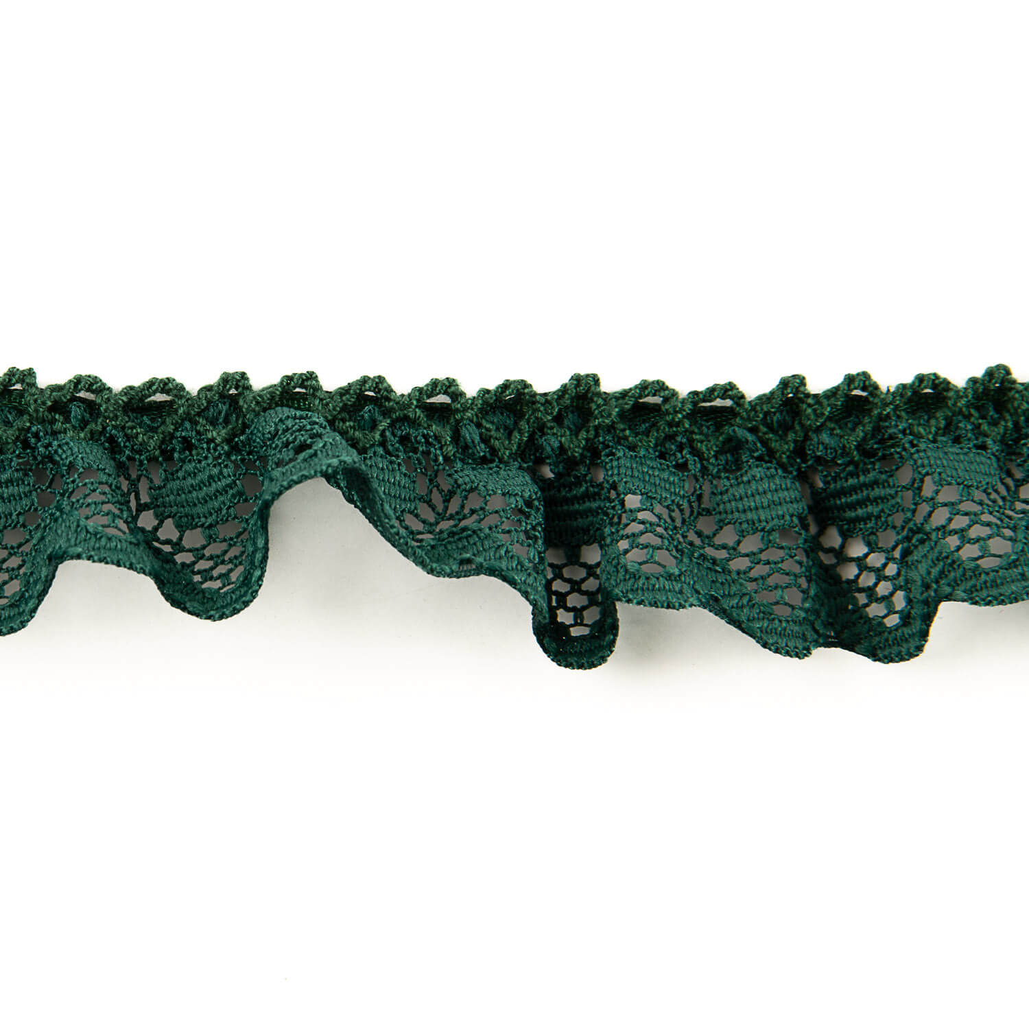 Tira de Puntilla Verde Botella 22 mm - Ribes y Casals