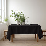 Mantelería Satén Liso Negro - Ribes y Casals