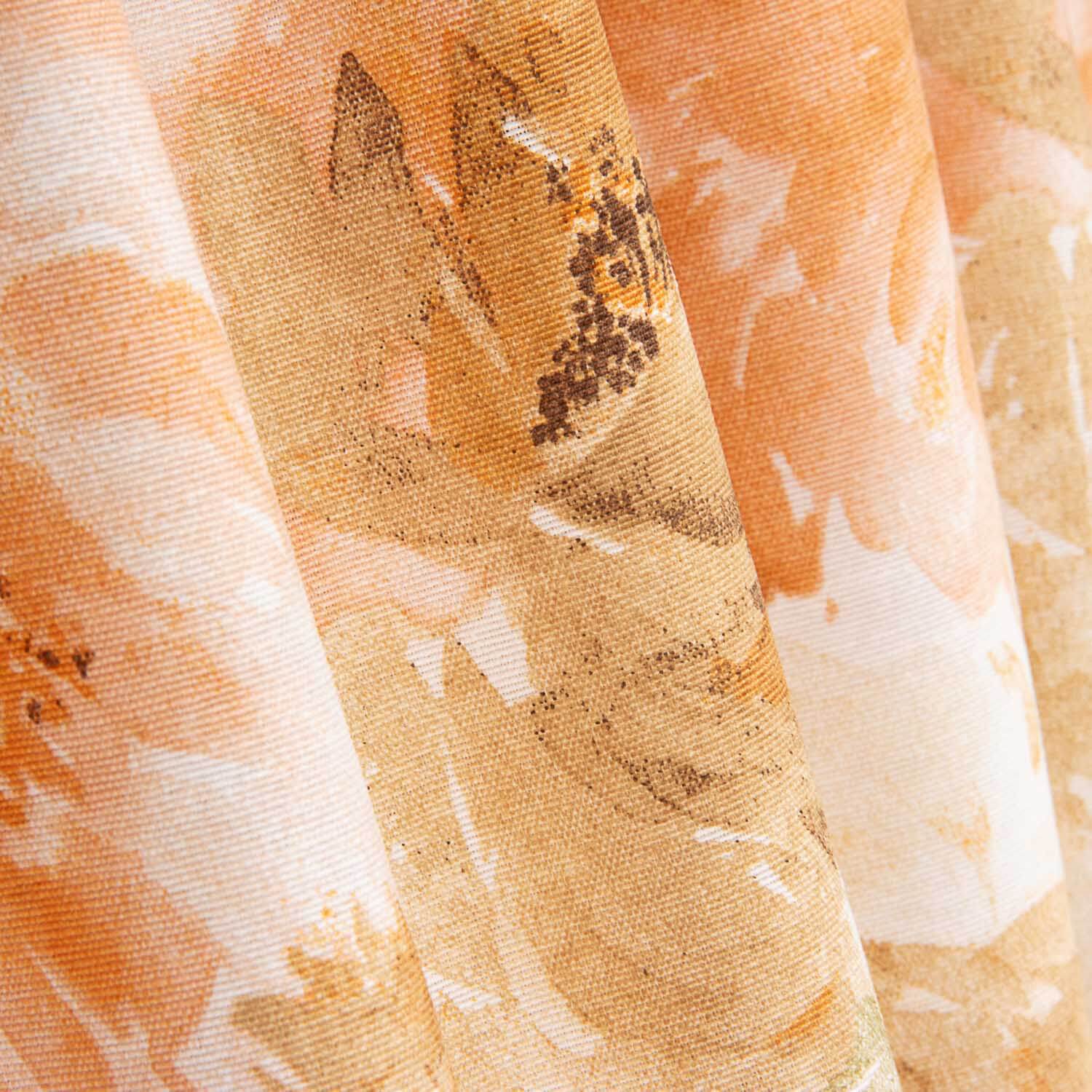 Loneta Floral Acuarela Melocotón - Ribes y Casals