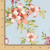 Loneta Floral Romántica Azul Claro - Ribes y Casals