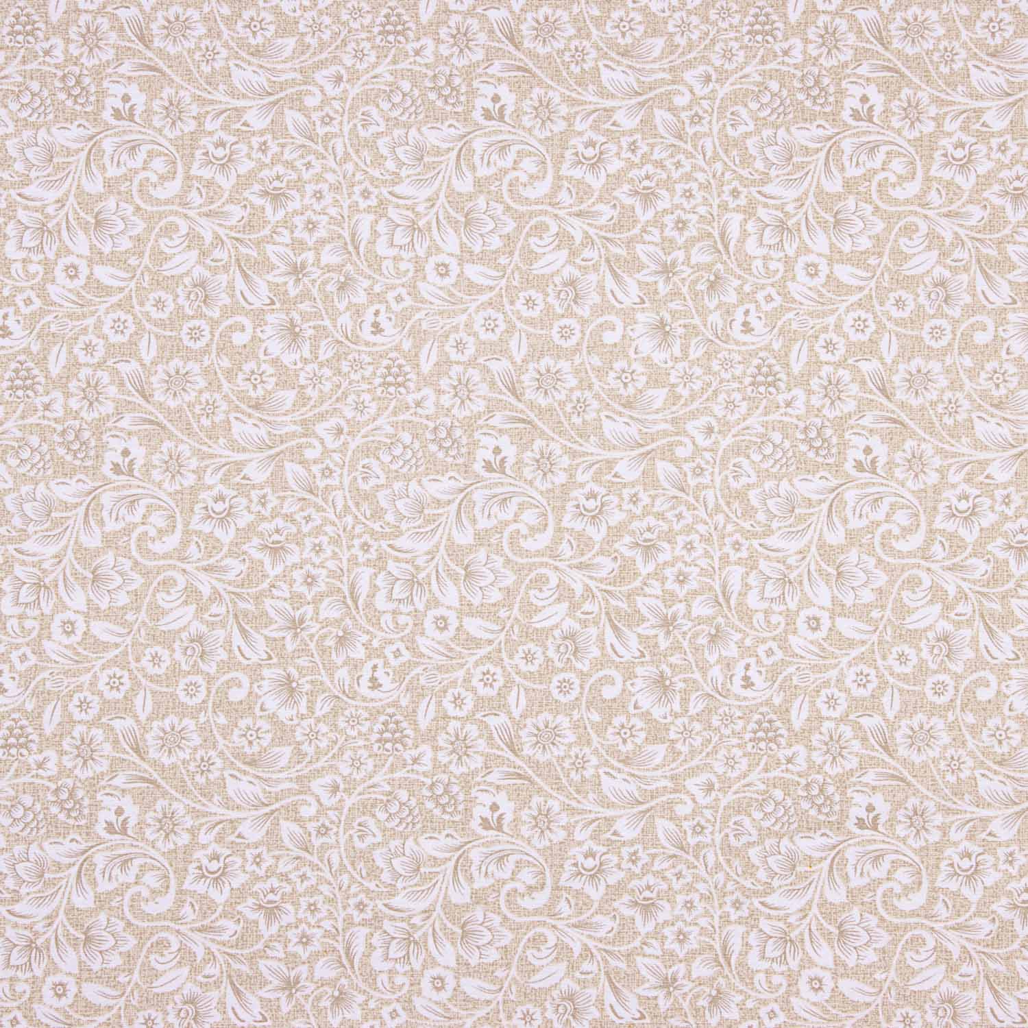 Loneta Floral Clásica Beige - Ribes y Casals