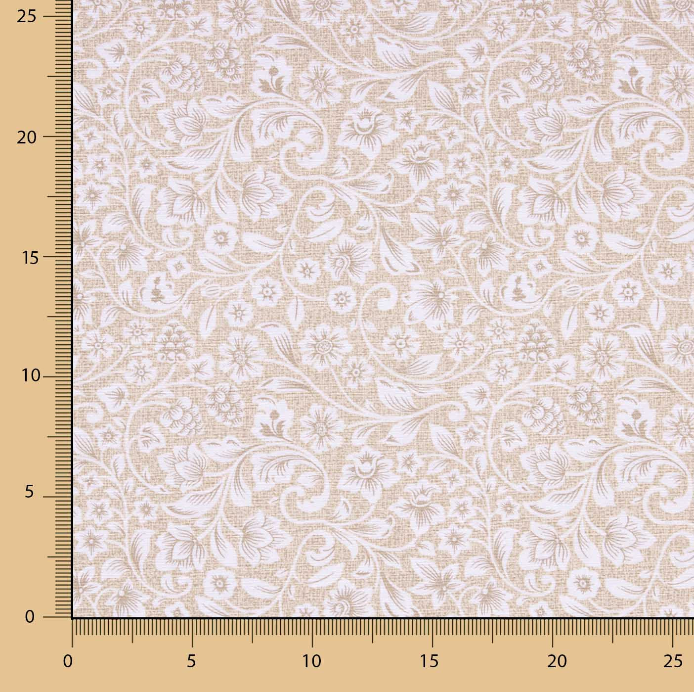 Loneta Floral Clásica Beige - Ribes y Casals