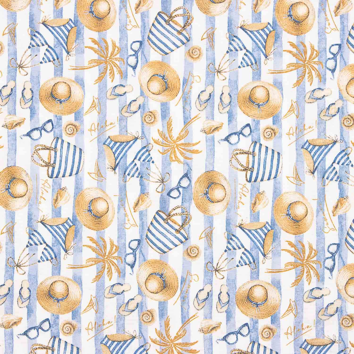 Loneta Verano Rayas Azules - Ribes y Casals