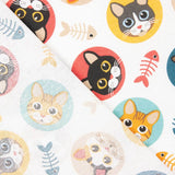 Loneta Estampada Cat Party - Ribes y Casals