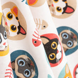 Loneta Estampada Cat Party - Ribes y Casals