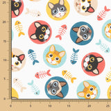 Loneta Estampada Cat Party - Ribes y Casals