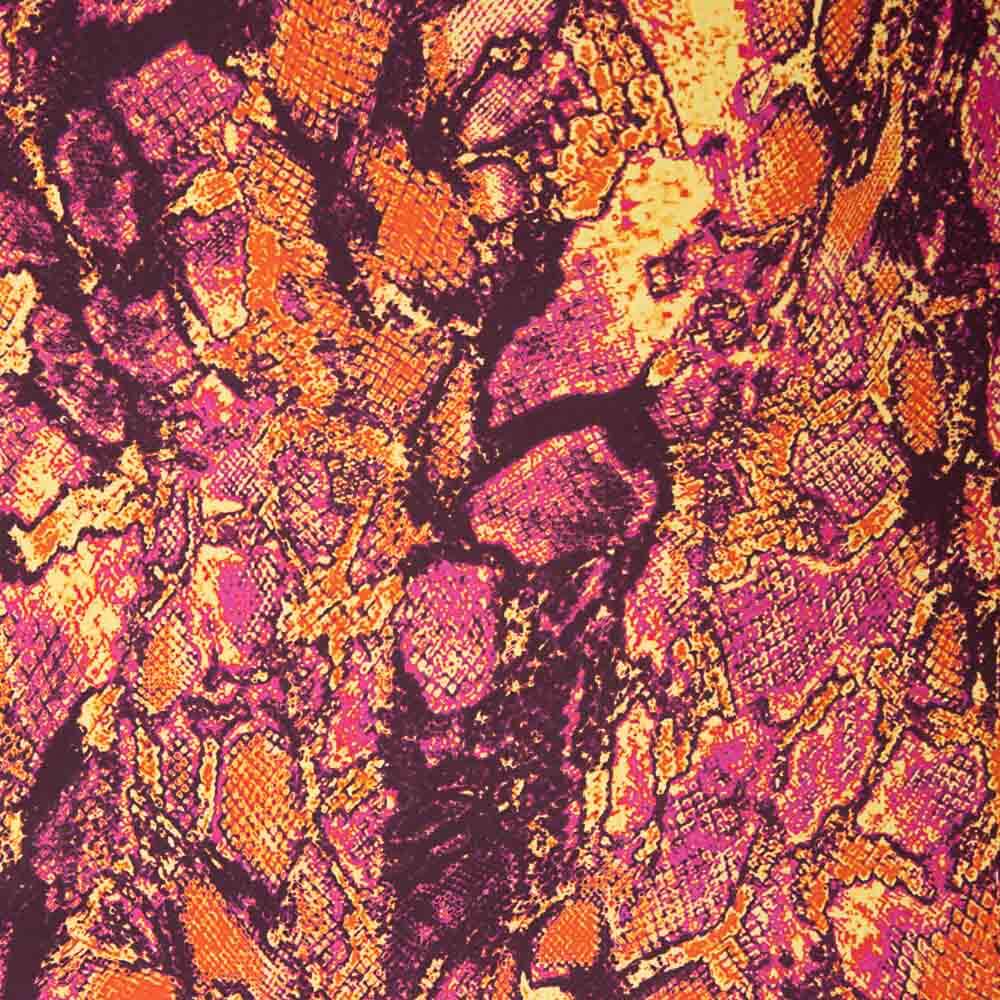 Satén Estampado Nashik Naranjas - Ribes y Casals