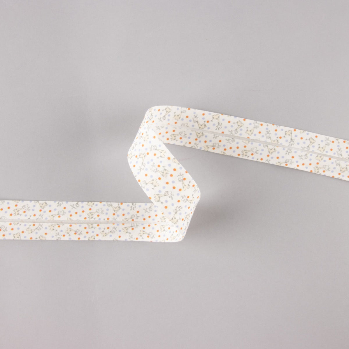 Cinta Bies Jirafas Azul-Coral 18 mm - Ribes y Casals
