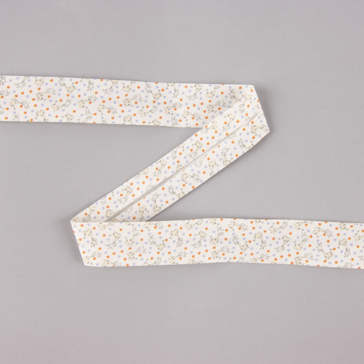 Cinta Bies Jirafas Azul-Coral 18 mm - Ribes y Casals