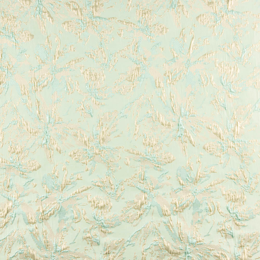 Brocado Lurex Floral Verde Agua - Ribes y Casals