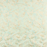 Brocado Lurex Floral Verde Agua - Ribes y Casals