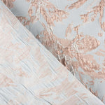 Brocado Lurex Floral Salmón - Ribes y Casals