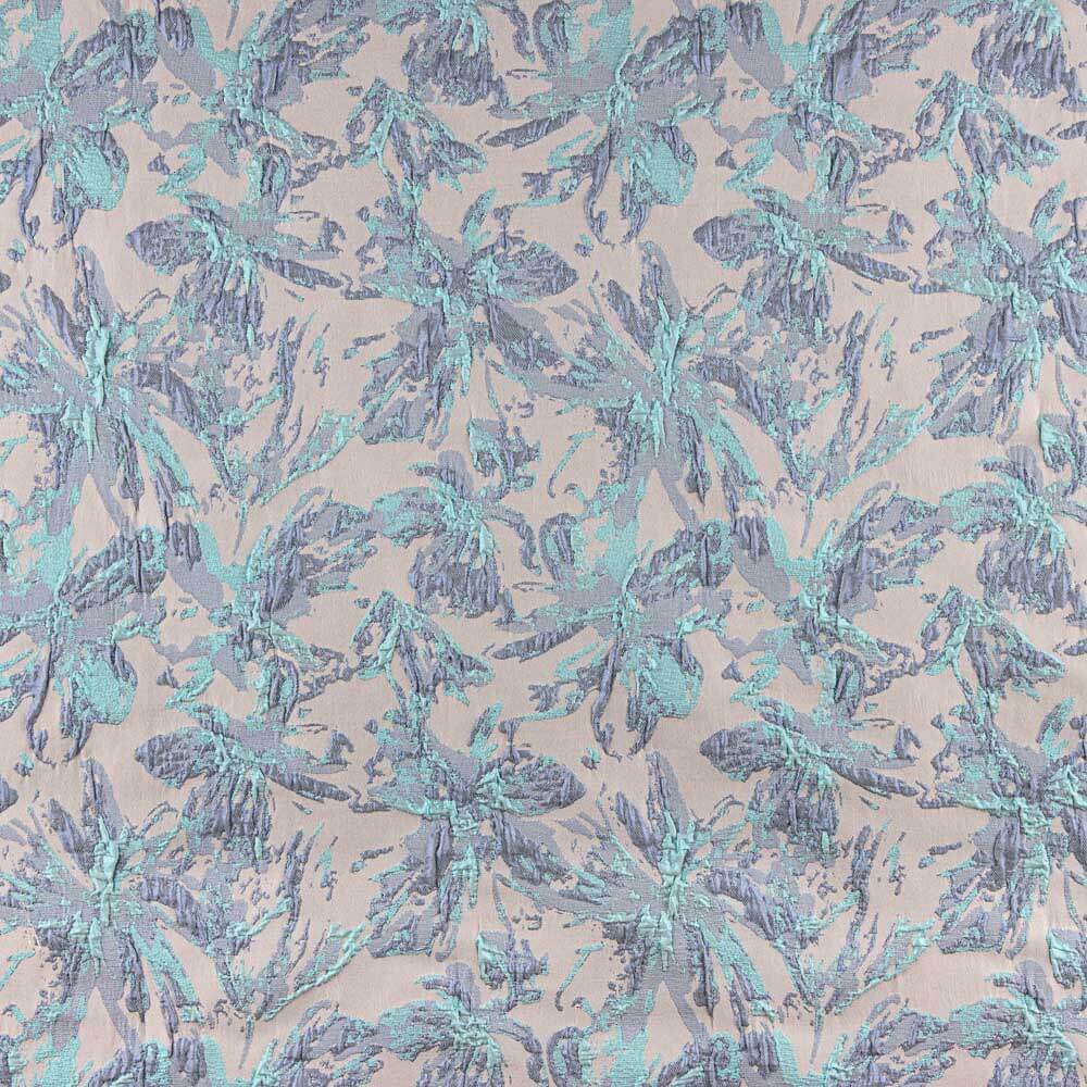 Brocado Lurex Floral Azul - Ribes y Casals