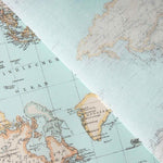 Loneta estampada Mapamundi Vintage - Ribes y Casals